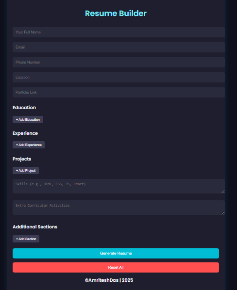 Resume Builder